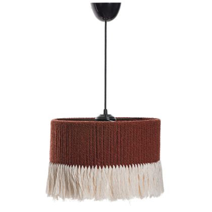 CEILING PENDANT FB97657.03, BROWN-WHITE, ROPE, Φ30x65