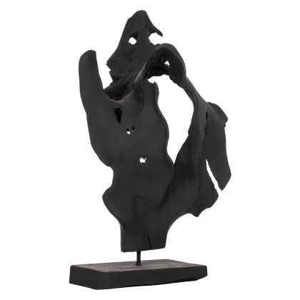 TABLE DECOR HM7714 SOLID TEAK WOOD BLACK 26Χ16Χ70H