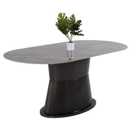 ТРАПЕЗНА МАСА BENT  180x90x76Hcm.- цвят сив мрамор