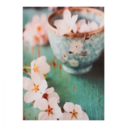 Canvas Flower Cup HM7153.05 50X70X2.5 cm.
