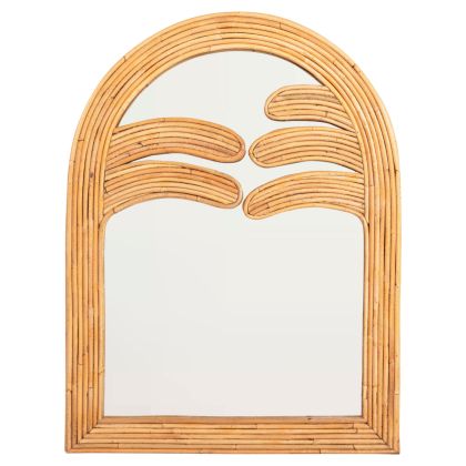 WALL MIRROR REFLECT HM4366 NATURAL RATTAN FRAME 61x5x80Hcm.