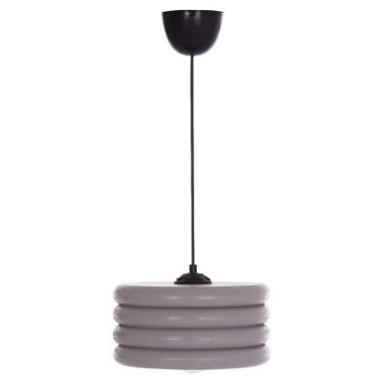 CEILING PENDANT HM7655.04, GREY WOODEN RINGS, Φ23x57
