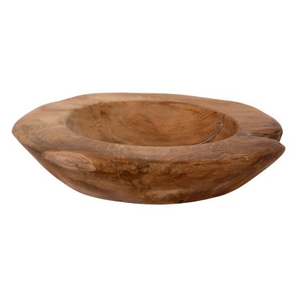 TABLE DECOR BOWL YOKI HM9627 TEAK WOOD Φ29x6Hcm.