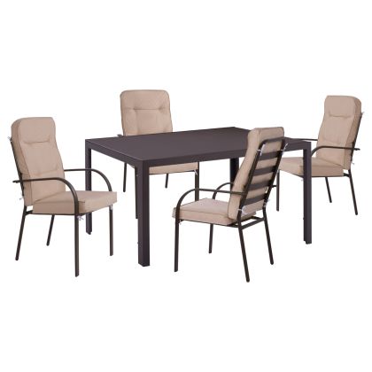 Комплект градински мебели от 5 части ENDIKA-150x90 см