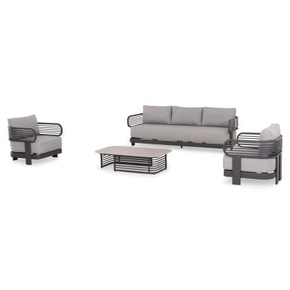 Outdoor Lounge Set 4pcs Aura