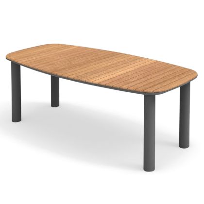 Маса Утопия - цвят тъмно сив-натурал