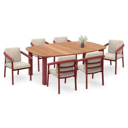 Dining set 6-seat series Eutopia