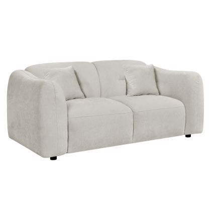 ДВУМЕСЕН ДИВАН JUNOA -ЕКРУ ПЛАТ- 172x89x74Всм.