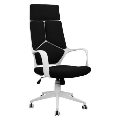 Офис стол HM1054.01 Черно-бяла рамка 64x61x126 см