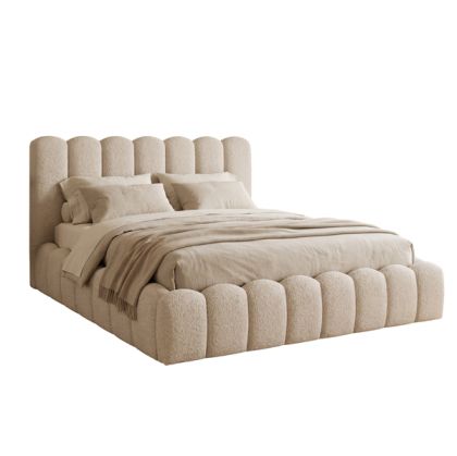 Двойно легло MARIUS- бежов шенил – 160x200 см.