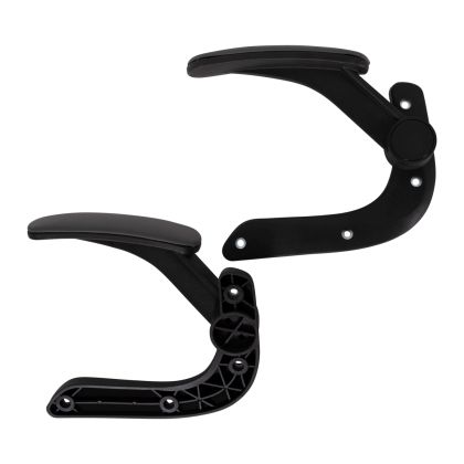 REPLACEMENT FLIP-UP ARMS 2PCS SET FOR OFFICE CHAIR HM1197.03 BLACK-GREY