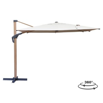UMBRELLA JAVANTE HM6620.02 HEAT TRANSFER ALUMINUM--BEIGE SHADE 300x400x263Hcm.
