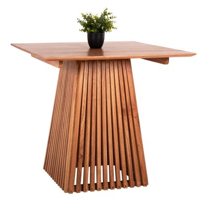 FRANTZ Square Dining Table 80 × 80 × 75 cm – Solid Mindi Wood