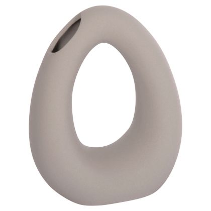 CERAMIC TABLE DECOR ELLIPTO HM4644.03 MATTE GREY 16.5x9x20.3Hcm.