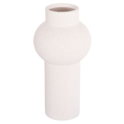 CERAMIC TABLE DECOR SCEPTER HM4605.01 OFF WHITE WITH CRYSTALLISATION Φ15x30Hcm.