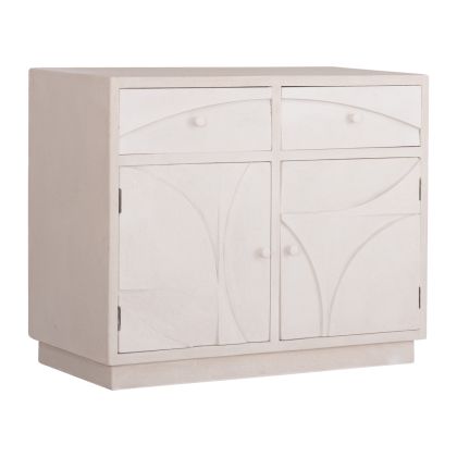 BUFFET SERIES SANTORINI HM18046 MDF IN OFF-WHITE COLOR-2 DRAWERS & 2 DOORS 107x38x82.5Hcm.