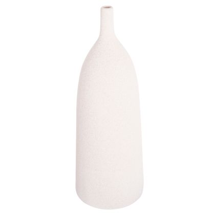 CERAMIC TABLE DECOR GALAD HM4633.01 OFF WHITE WITH CRYSTALLISATION Φ18x49Hcm.