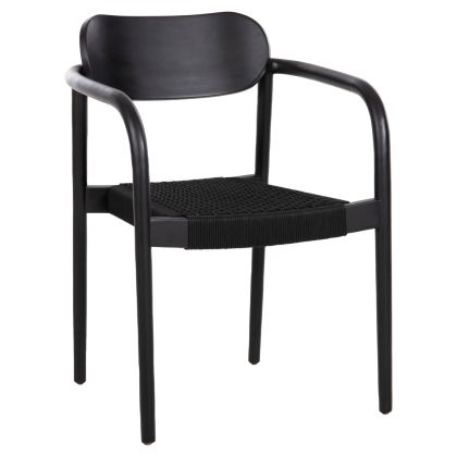 ARMCHAIR OSLO HM9636.12 TEAK WOOD & ROPE--B'RATED 55x54x80Hcm.
