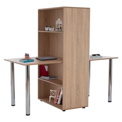DOUBLE OFFICE WITH LIBRARY SONAMA HM2413 168Χ77Χ150.