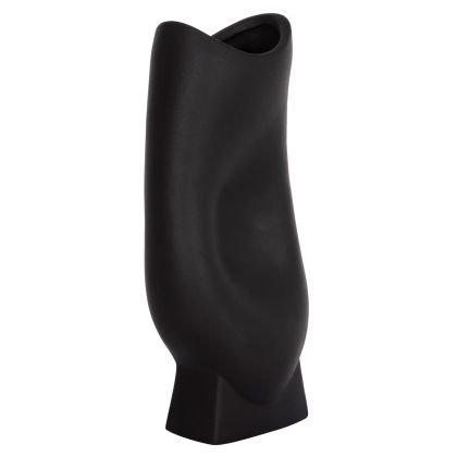 CERAMIC TABLE DECOR SERIES GLAZE HM4609.02 MATTE BLACK 16.5x11x38Hcm.