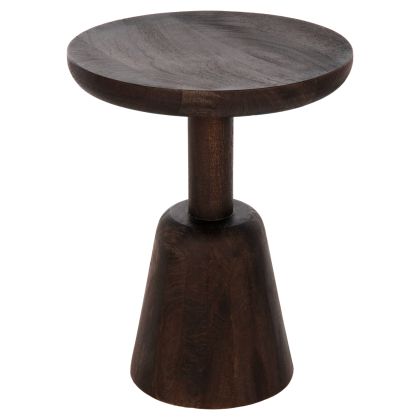 COFFEE TABLE ROUND CRABB HM9701 SOLID MANGO WOOD Φ40x49.5Hcm.