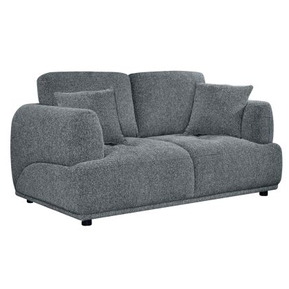 ДВУМЕСЕН ДИВАН STRUCTO - СИВ ПЛАТ 168x94x88см.