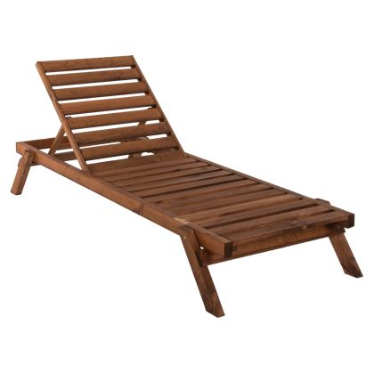 PROFESSIONAL SUNBED HM11431.01 FIR WOOD IN WALNUT SHADE 65.5x196x29-84Hcm.