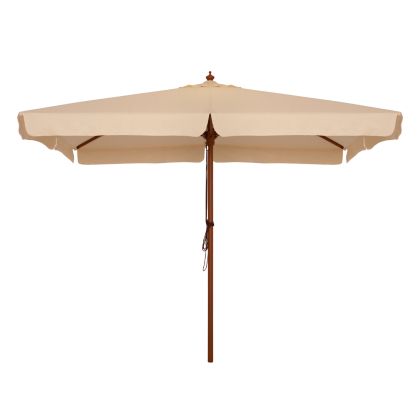 Professional umbrella 3x3m with wooden frame HM6022 Beige