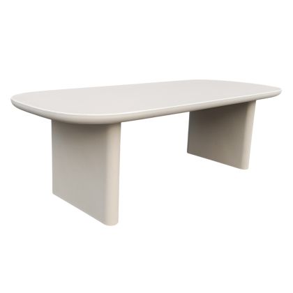 DINING TABLE AZAMI HM6600.02 BEIGE FIBER CEMENT 240x100x75Hcm