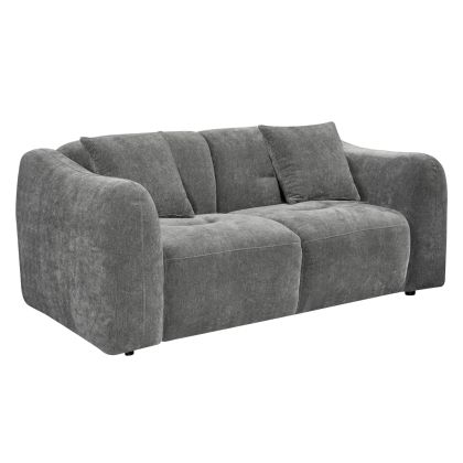 SOFA 2-SEATER JUNOA -GREY FABRIC 172x89x74Hcm.