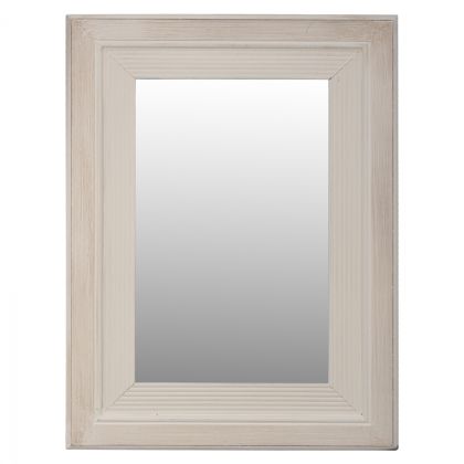 MIRROR KENNA HM7192 WHITE PATINA 40Χ2Χ55 cm.