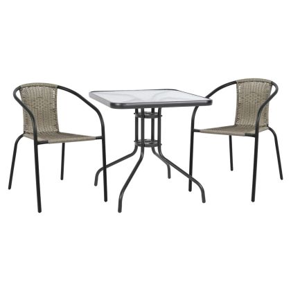 Set Dining Table 3 pieces with 2 chairs & table HM5182.01