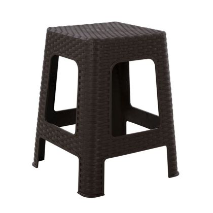 Square Stool Rattan Brown HM5448.01 02.005.08484