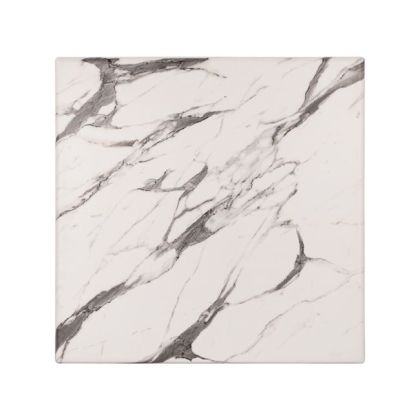 Table Desktop Werzalit 60x60 Marble White-Grey 5657 HM5229.11