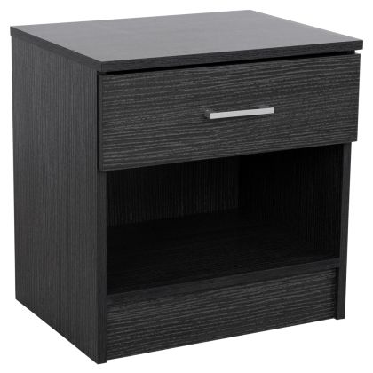 Bedside table with 1 Drawer Zebrano 45x35.5x47cm HM2345.02