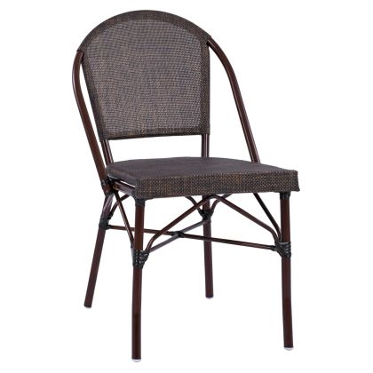 Метален стол Bamboo Look Brown - 54x62x89 см