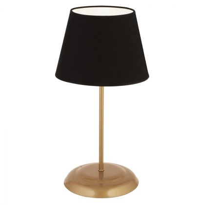 Φωτιστικο επιτραπεζιο μεταλλικο χρυσο με μαυρο καπελο HM7569.02 25x50υ εκ.