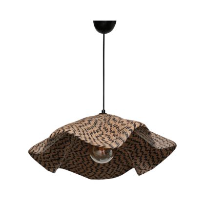 CEILING PENDANT HM7649.01, BEIGE-BLACK, Φ44x54