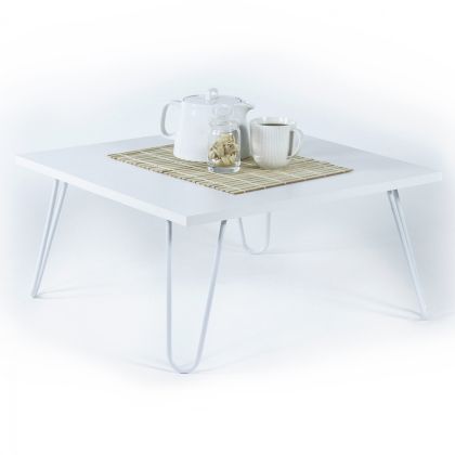 COFFEE TABLE SILLIA HM9180.02 WHITE 60x60x29Y cm.