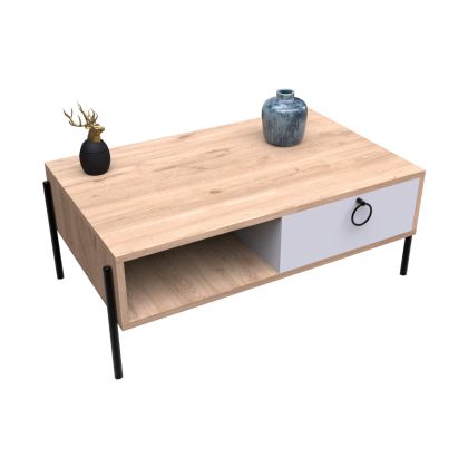 ΤΡΑΠΕΖΙ ΣΑΛΟΝΙΟΥ SONAMA ΛΕΥΚΟ HM9247.01 90x56x37,6 ек.