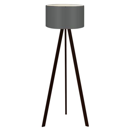 FLOOR STANDING LAMP HM7578.04 BLACK COLOR TRIPOD, DARK-GREY CAP