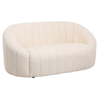 ДИВАН 2 МЕСТА MOBY -ПЛАТ БУКЛЕ ЕКРЮ 148x83x66Hсм.