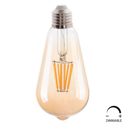 LIGHT BULB HM4188.02 LED FILAMENT 8W E27 DIMMABLE 3000K GOLD