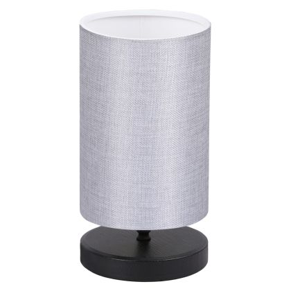 TABLE LAMP HM7595.03 BLACK BASE, LIGHT GREY CAP