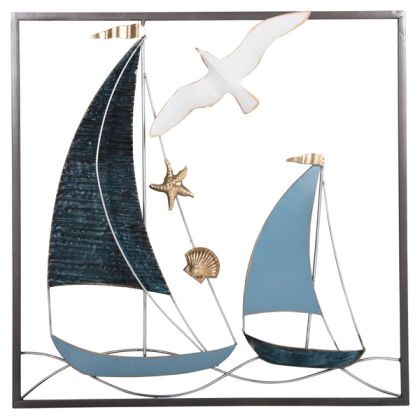 ДЕКОРАЦИЯ ЗА СТЕНА BOATS 50x6x50cm