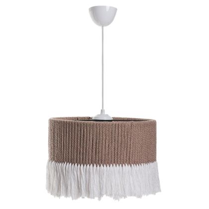 CEILING PENDANT HM7657.01, BEIGE-WHITE, ROPE, Φ30x65