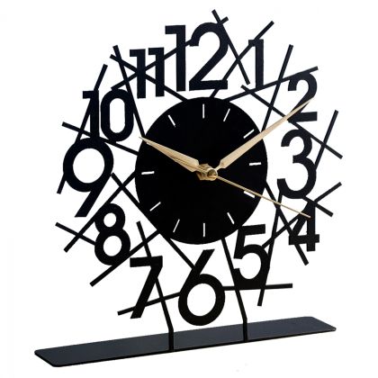 METAL TABLE CLOCKS HM7471 25x23 cm.