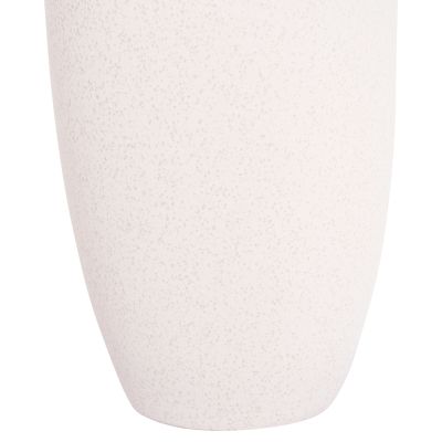 CERAMIC TABLE DECOR "GALAD" HM4588.01 OFF WHITE WITH CRYSTALLISATION Φ16x32Hcm.