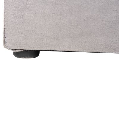 ТАБУРЕТКА С МЯСТО ЗА СЪХРАНЕНИЕ ПЪНК HM279.11 СИВО КАДИФЕ 90x50x50Hcm.