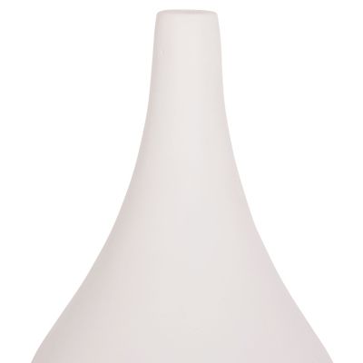 TABLE DECORATIVE VASE DENI HM4663.02S FIBER CEMENT IN WHITE--Φ15x27Hcm.